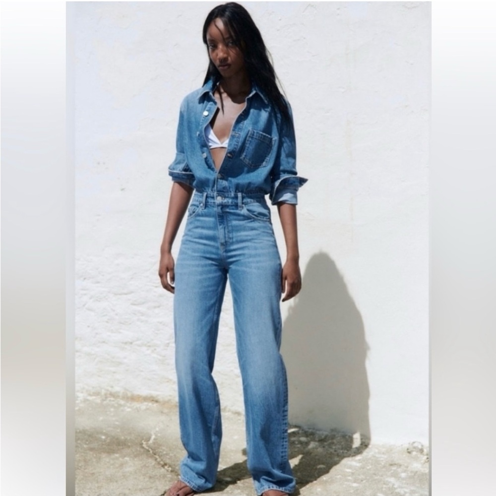 🎉 NWT - Zara Denim Jumpsuit